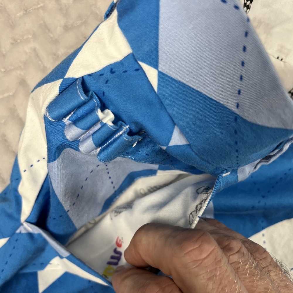 Royal & Awesome Golf Shorts Mens Size 34 Blue Argyle Cotton Stretch Outdoor - Picture 4 of 12
